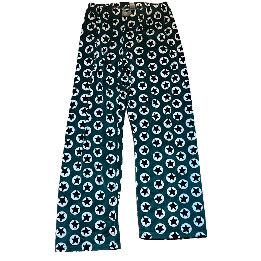 Star Patterned Polyester Womens Pajama Pants